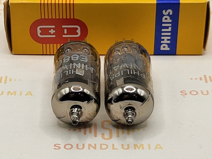 Philips Miniwatt SQ E88CC = 6922 passendes Paar - Heerlen, NL 1967 - Stark