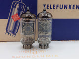 Telefunken ECC82 12AU7 vacuum tube with Ribbed Plate and Long Plates, image 1
