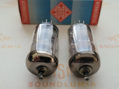 2x Telefunken ECC81 12AT7 mit passenden Codes - ◇ Unten - Berlin 1962 