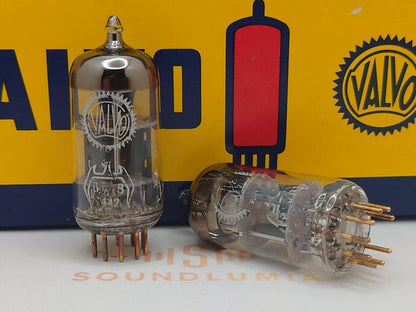 2x Valvo 6201 O-Getter BWB Falcon - Hamburg '59 - Same code - Near NOS