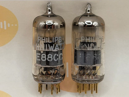 Philips Miniwatt SQ E88CC = 6922 passendes Paar - Heerlen, NL 1967 - Stark