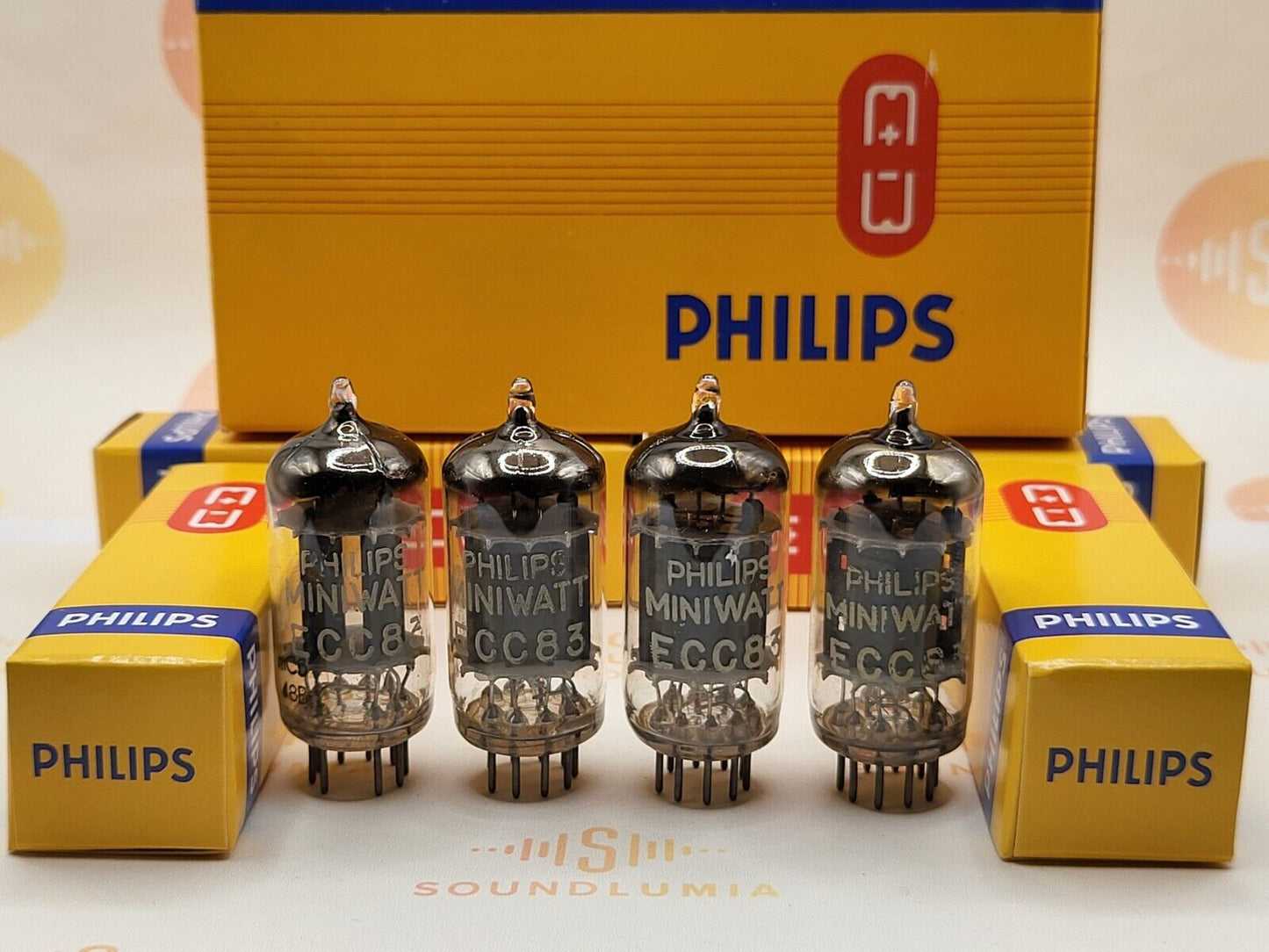 Philips ECC83 12AX7 Lange Platten Folie D Getter mC6