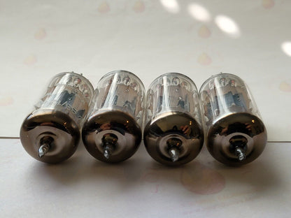 4x Telefunken ECC83 12AX7 Long Ribbed Plates w/ Matching Codes - Berlin 1960