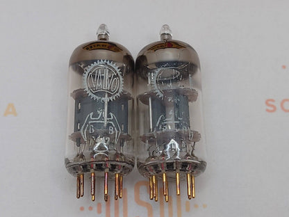 2x Valvo 6201 O-Getter BWB Falcon - Hamburg '59 - Same code - Near NOS