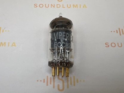 Amperex ECC82 12AU7 O-Getter Kurzplatten Goldstift - Heerlen, NL '59 - Stark 