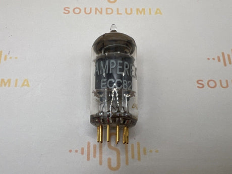 Amperex ECC82 12AU7 vacuum tube with O-Getter and Short Plates, image 3