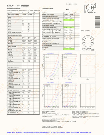 Amperex E88CC 6922 D 吸气剂 - 美国