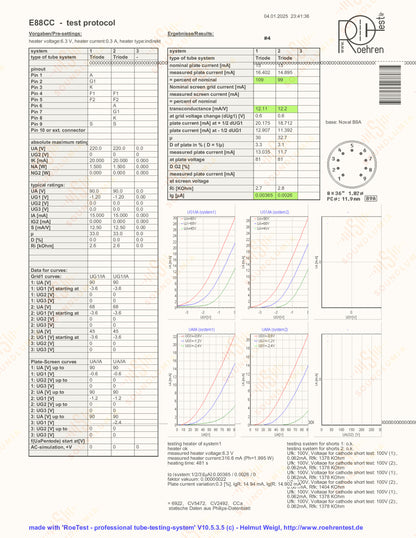 Siemens E88CC 6922 Graue Schilder 