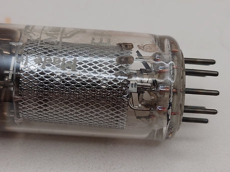 Mullard EF86 9R1 vacuum tube with Mesh Plate and SQ Getter, image 73