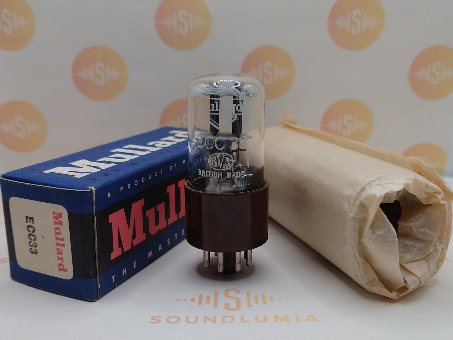 Mullard ECC33 Braun Base Lower [] Getter
