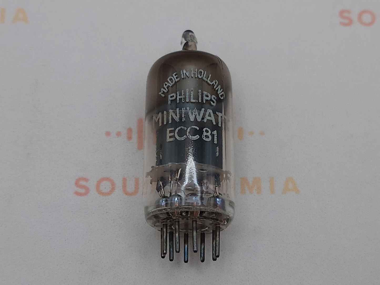 2个 Mullard ECC81 12AT7 方形吸气剂 - 飞利浦标签 - 英国 1958 Tk1