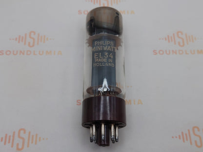 Mazda EL34 DD Getter Braune Basis - Philips/Valvo Etiketten - Brüssel