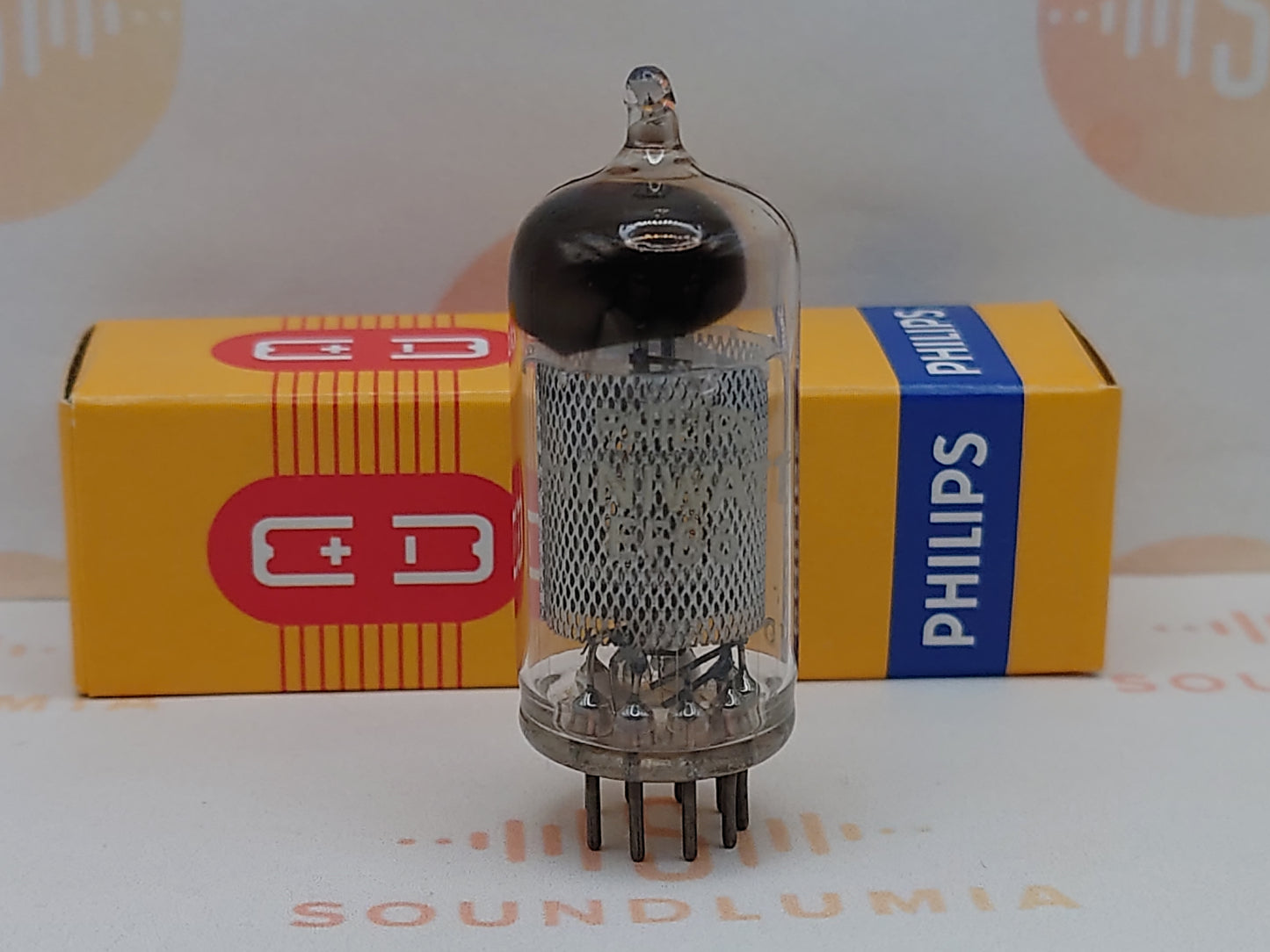 Mullard EF86 Long Mesh Plates Square Getter