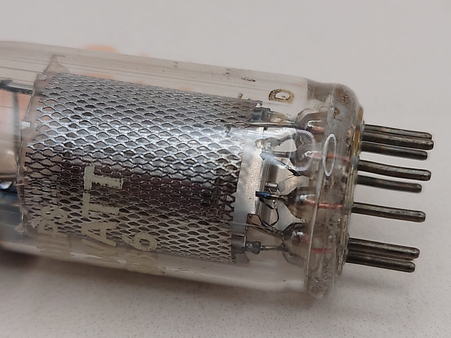 Mullard EF86 Long Mesh Plates Square Getter