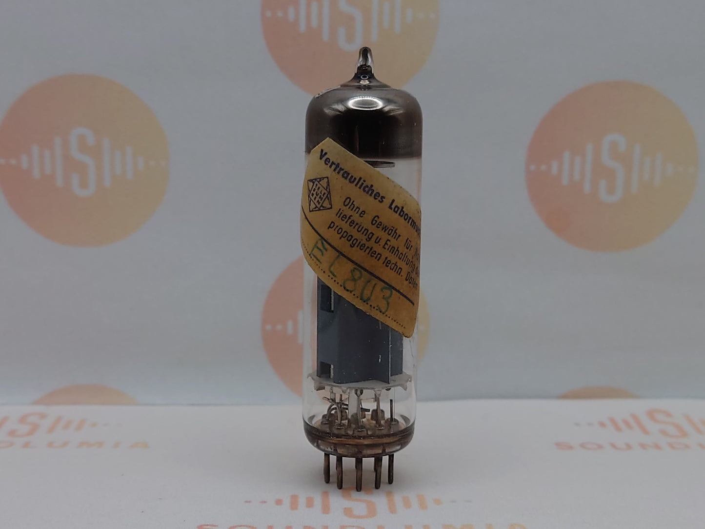 Telefunken EL803S Labormuster vintage vacuum tube diamond bottom laboratory sample NOS