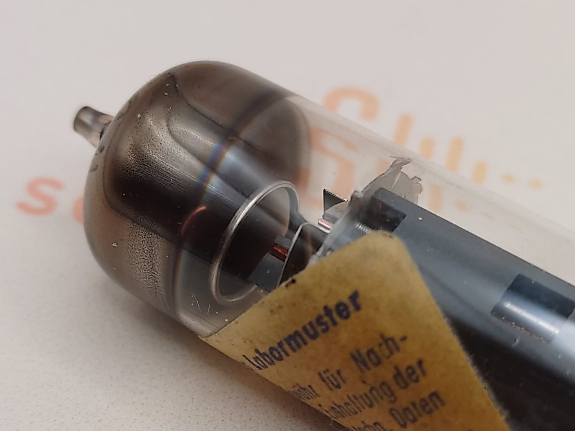 Telefunken EL803S Labormuster vintage vacuum tube diamond bottom laboratory sample NOS