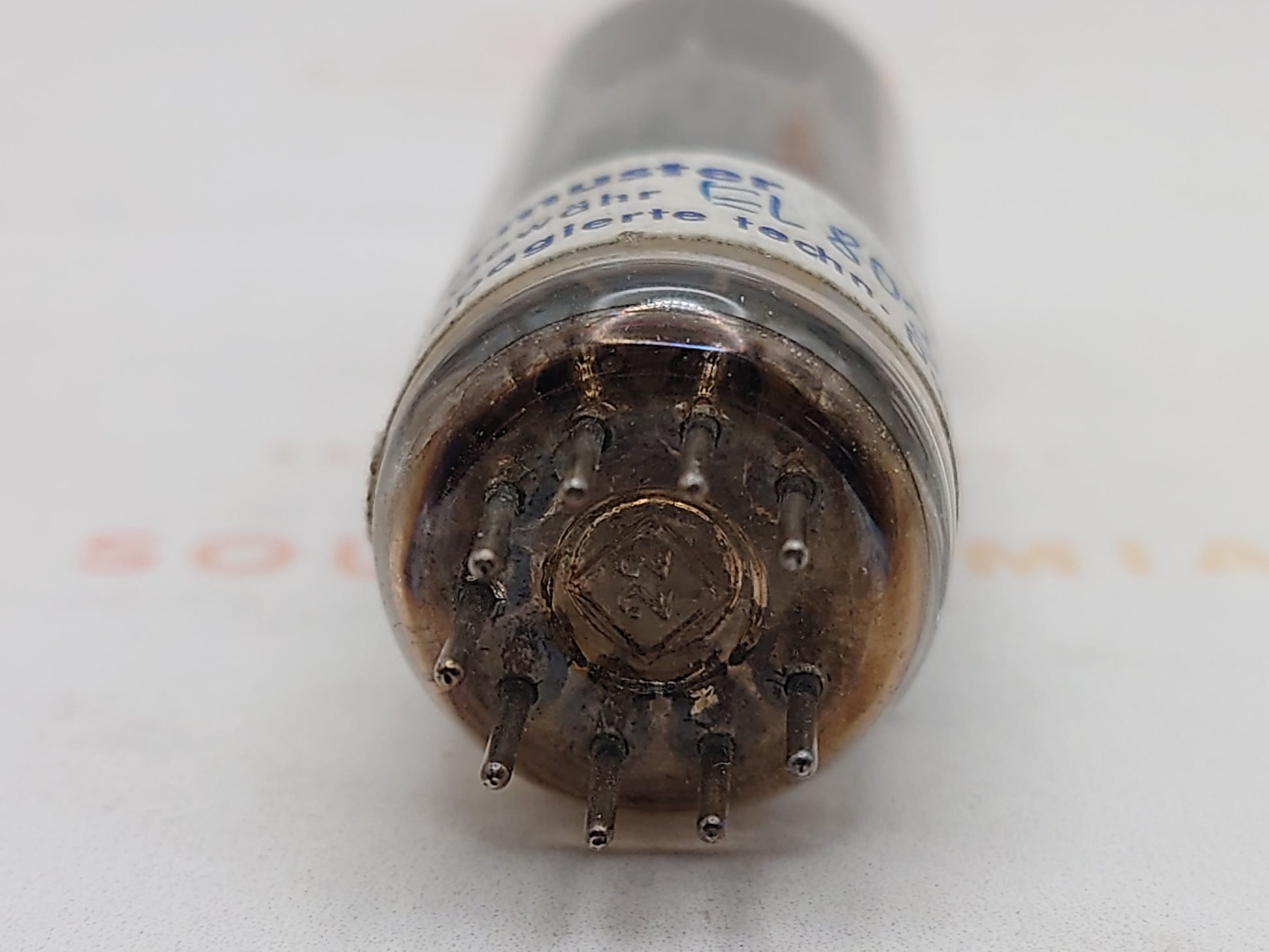 Telefunken EL803S Labormuster vintage vacuum tube diamond bottom laboratory sample NOS