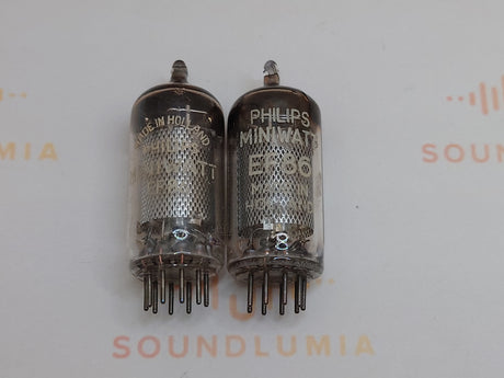 Mullard EF86 9R1 vacuum tube with Mesh Plate and SQ Getter, image 28