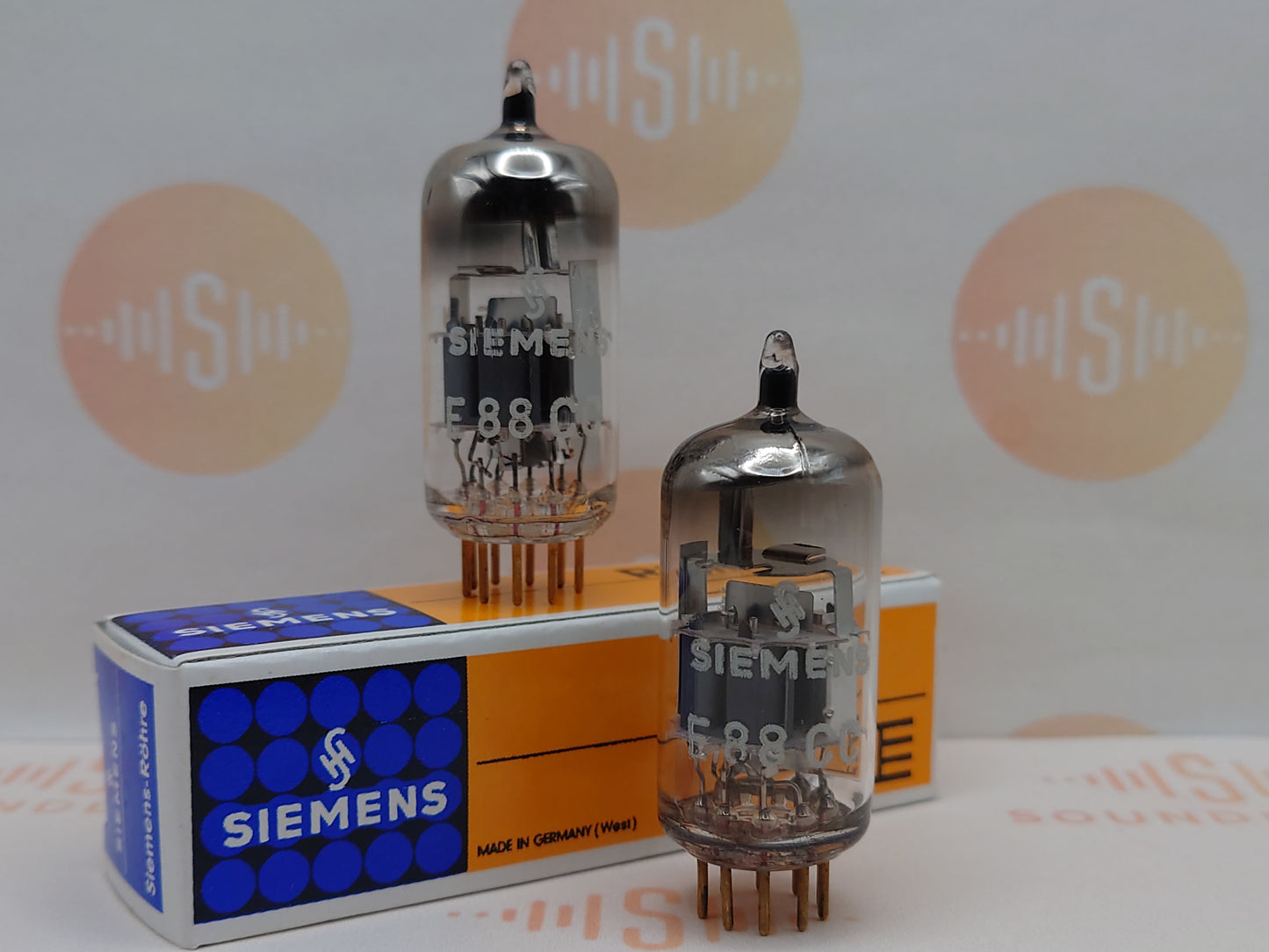 Siemens E88CC 6922 Silver Shields - Germany