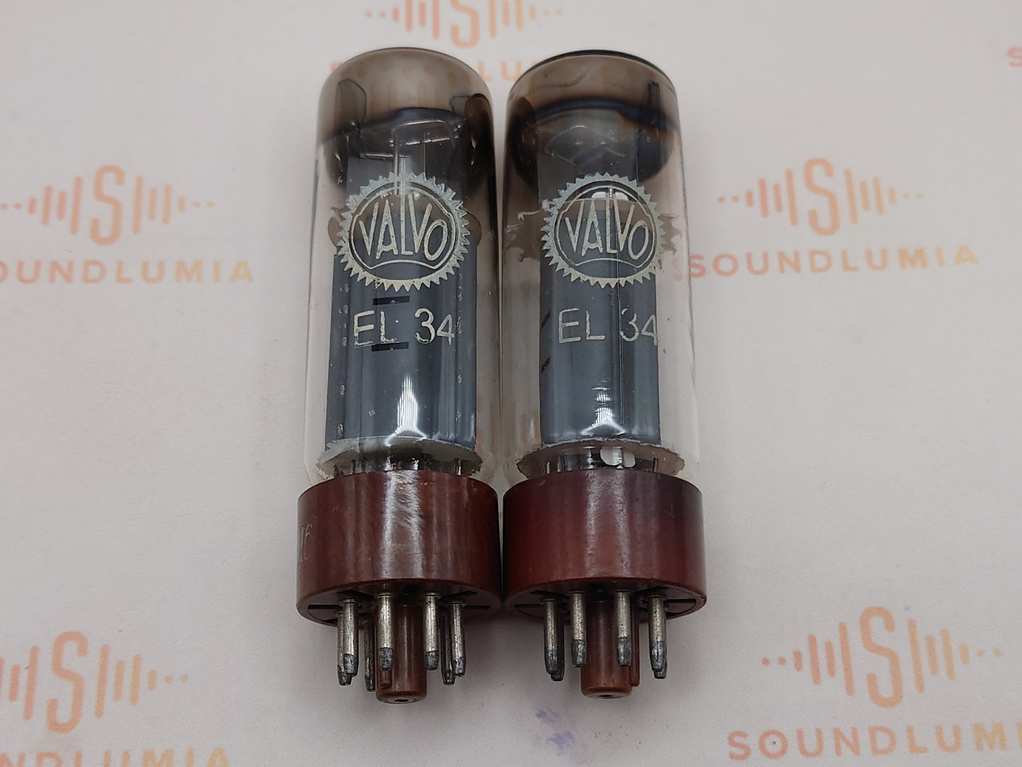 Mazda EL34 DD Getter Braune Basis - Philips/Valvo Etiketten - Brüssel