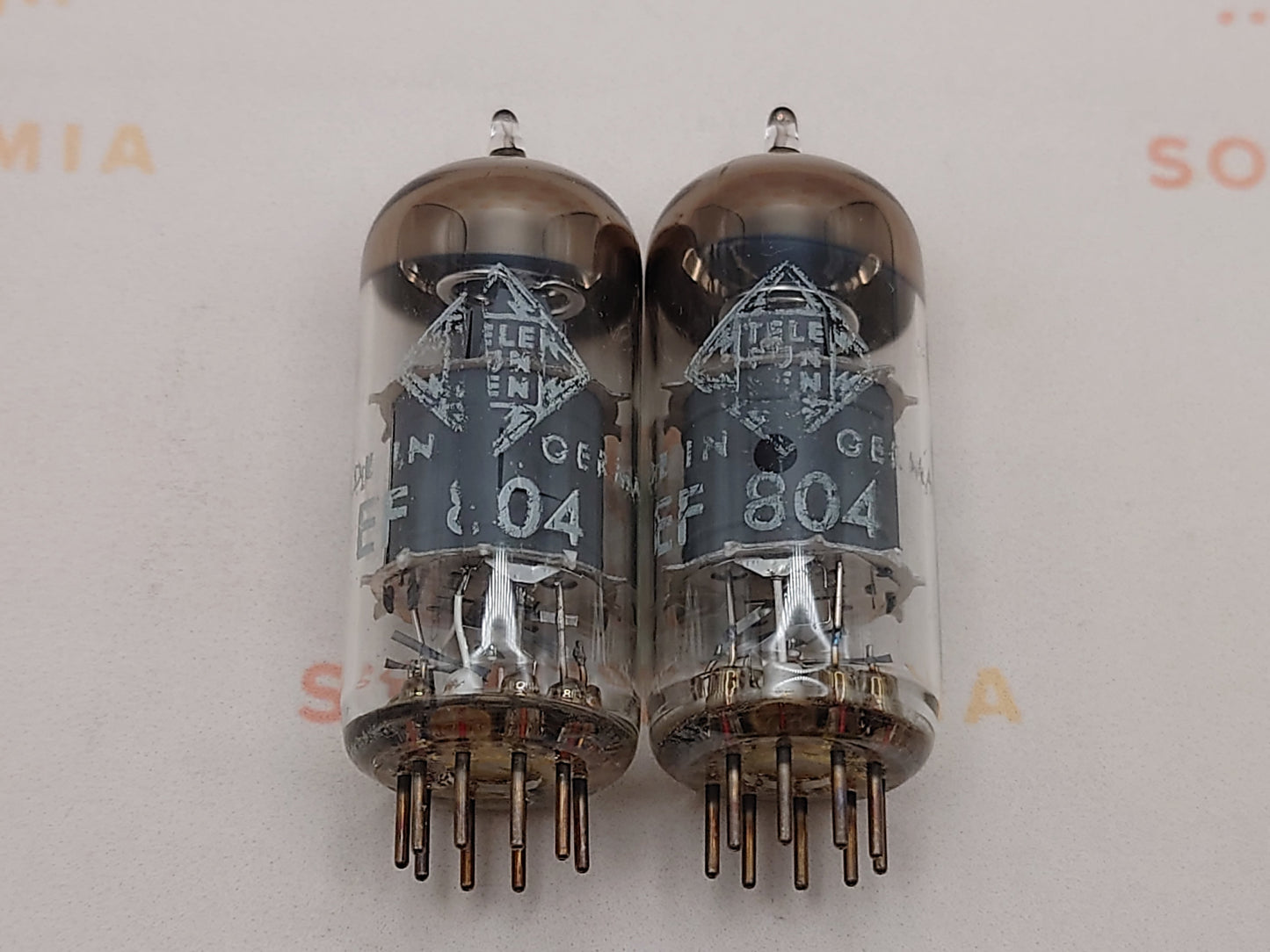 Telefunken EF804 Gray Plates O-getter ◇ Bottom