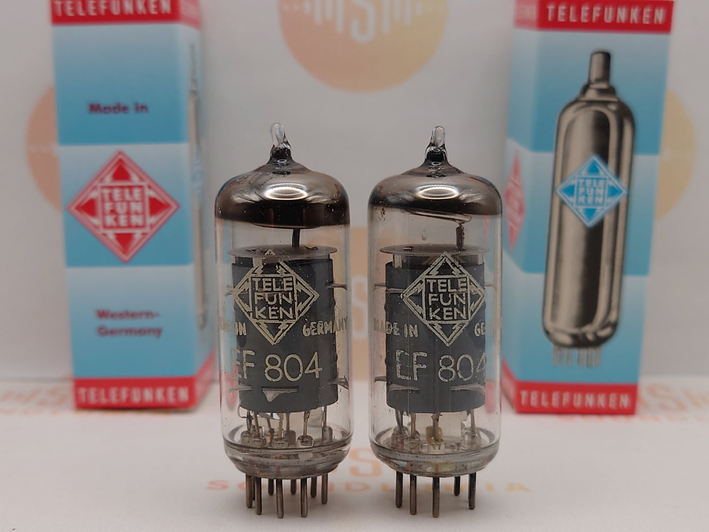 Telefunken EF804 Gray Plates O-getter ◇ Bottom