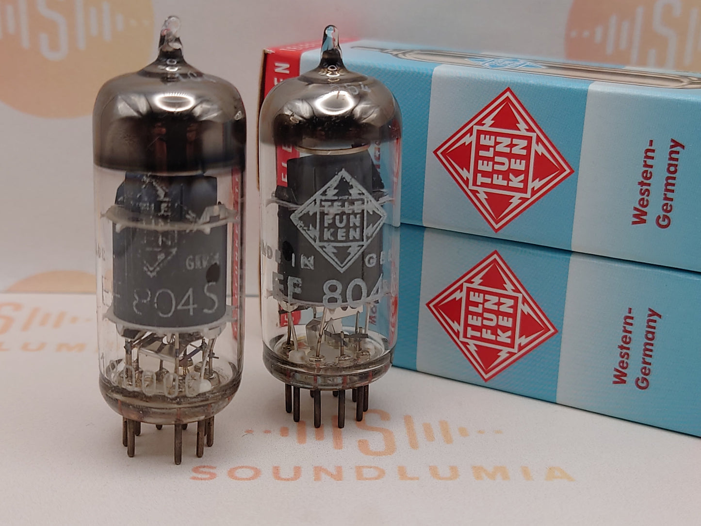 Telefunken EF804S Getter O ◇ Inferiore