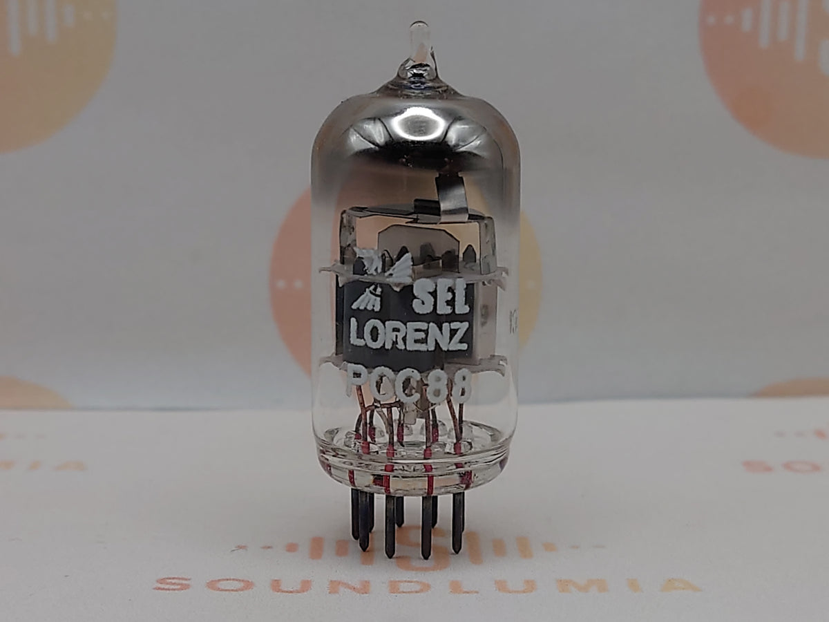 SEL Lorenz PCC88 7DJ8 vintage vacuum tubes O-getter matched pair Germany