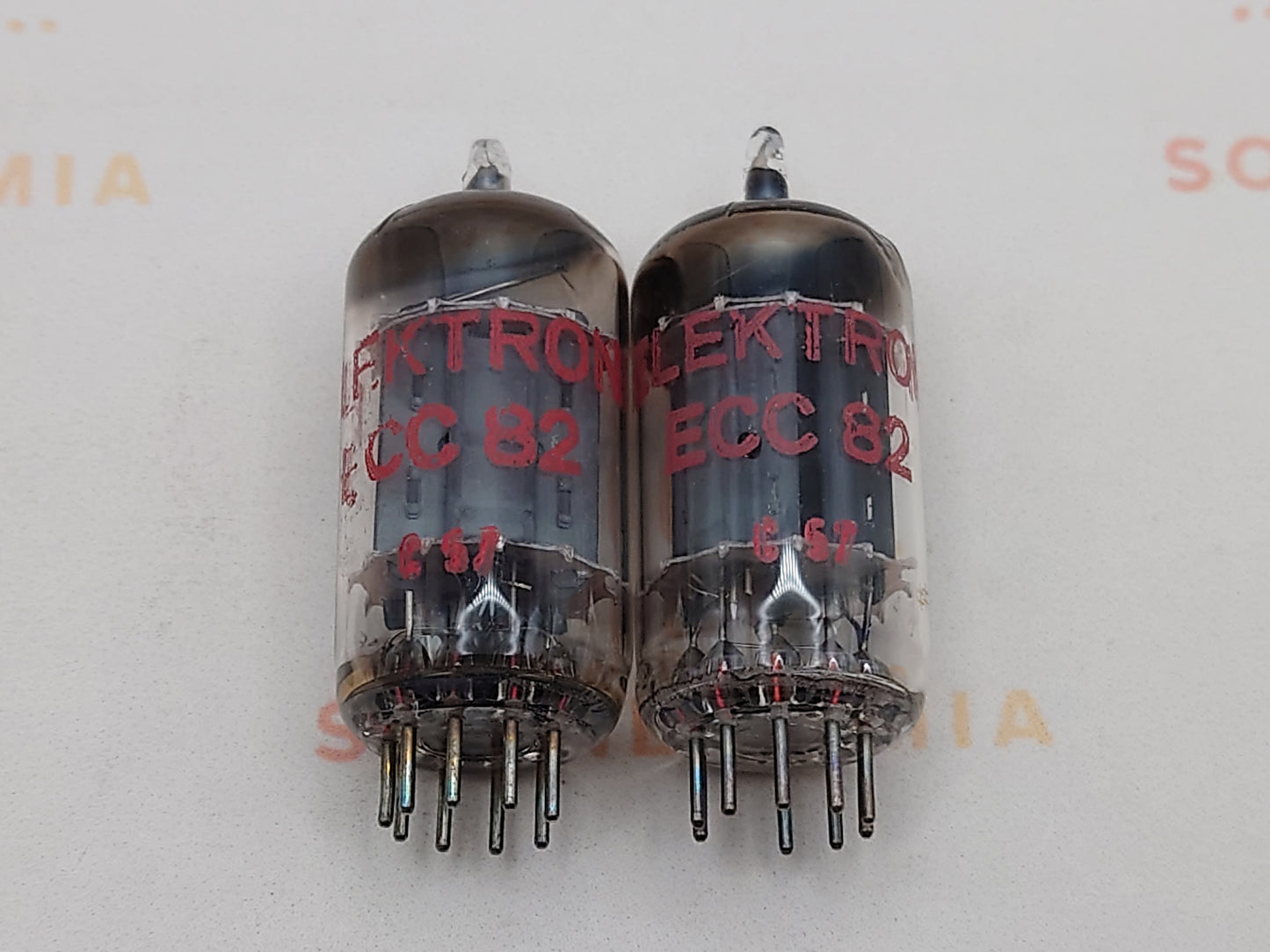 Siemens ECC82 12AU7 Long Plates Square Getter - Munich