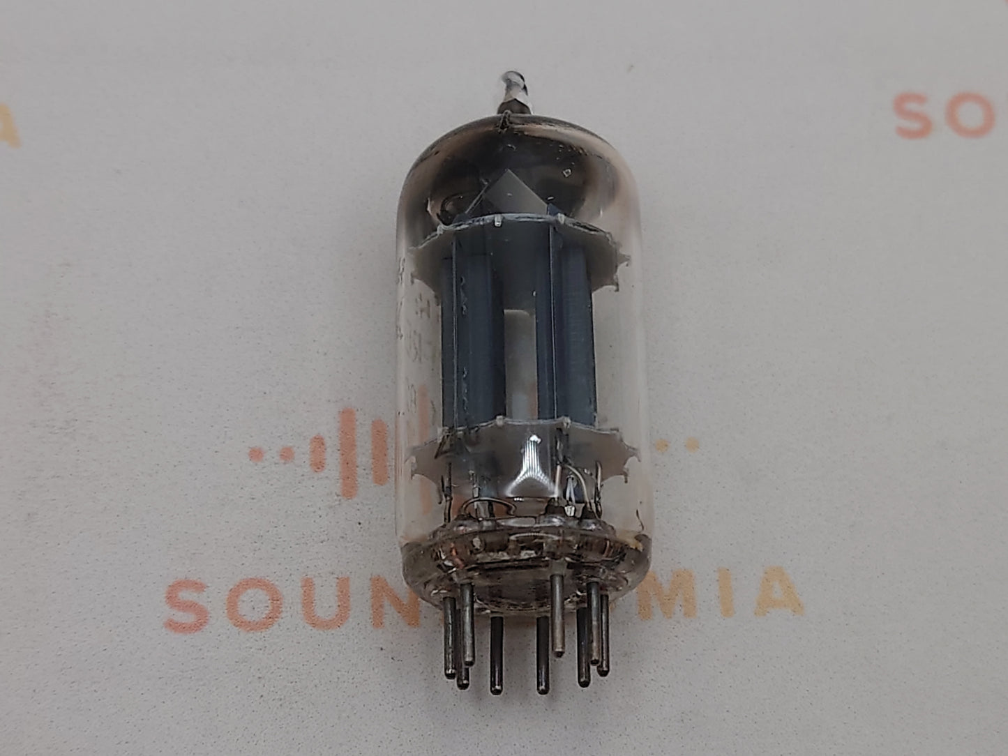 1本 アンペレックス ECC82 ロングプレート フォイル Dゲッター - ヘールレン 1956年 - ほぼ新品同様