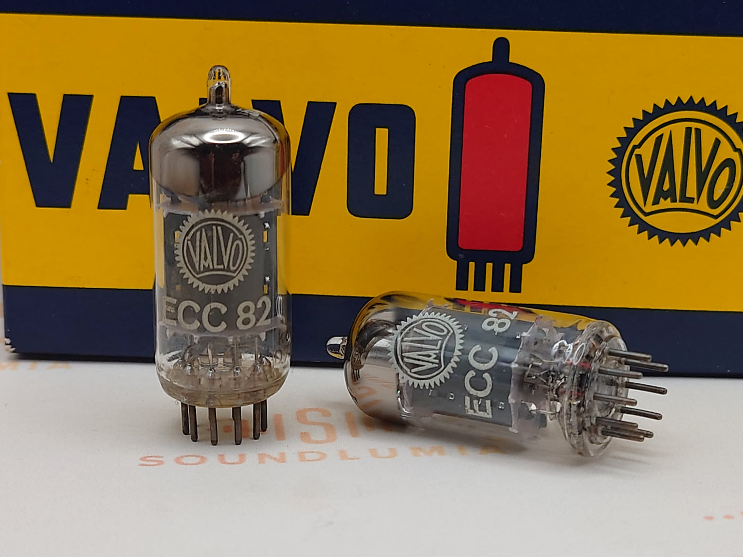 Valvo ECC82 12AU7 Lange Platten 30° Hamburg