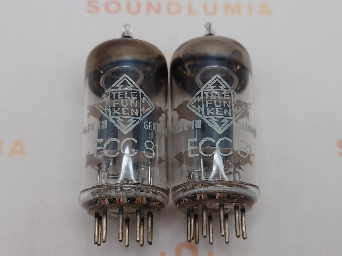 Telefunken ECC81 12AT7 O-getter ◇ Fondo – Berlino