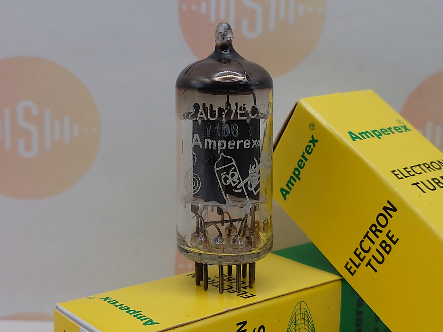Mullard ECC82 12AU7 vacuum tube with O-Getter and Long Plates, image 7