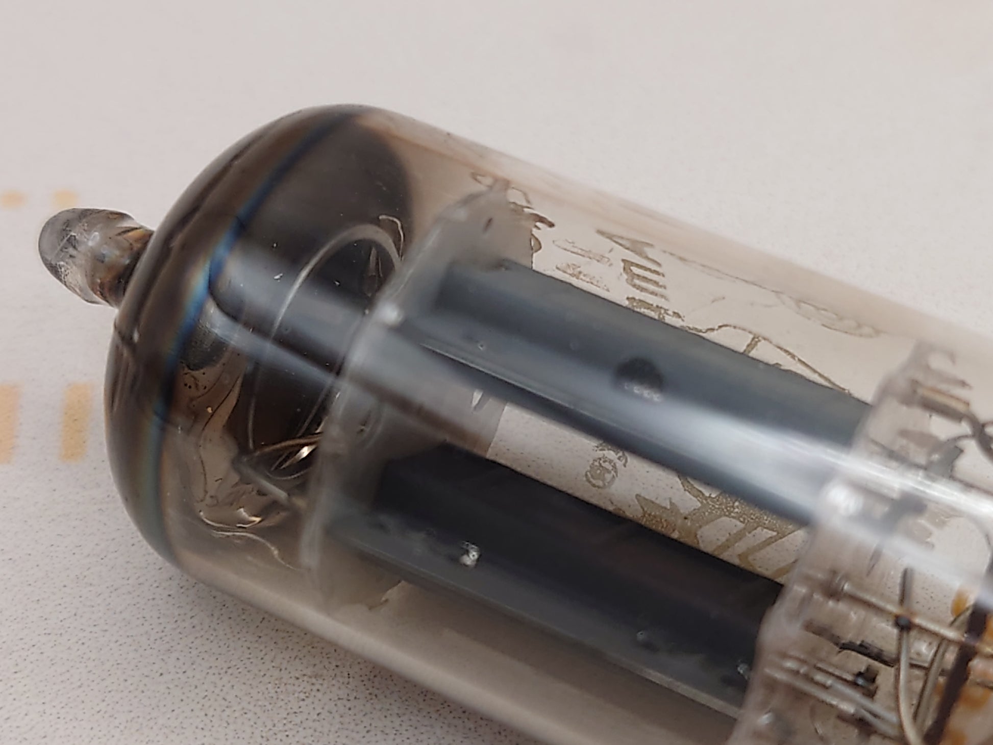 Mullard ECC82 12AU7 vacuum tube with O-Getter and Long Plates, image 10