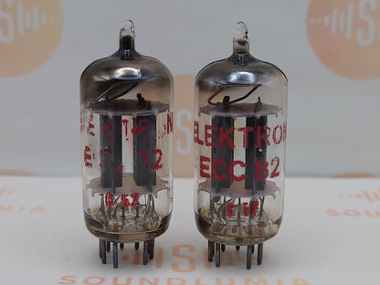 Siemens ECC82 12AU7 Long Plates Square Getter - Munich