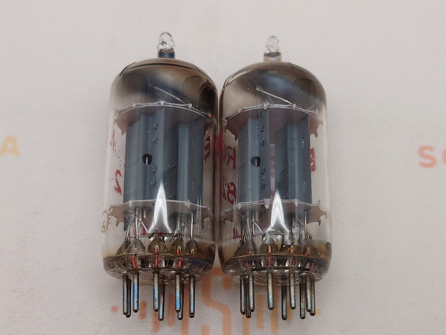 Siemens ECC82 12AU7 Long Plates Square Getter - Munich