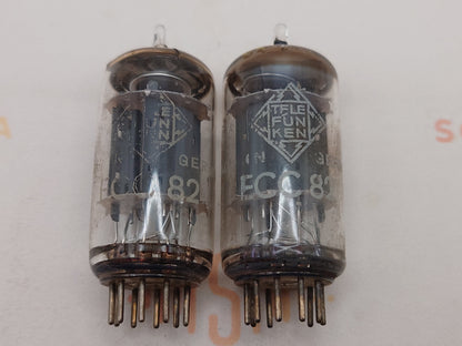 Telefunken ECC82 12AU7 Plaques lisses Berlin