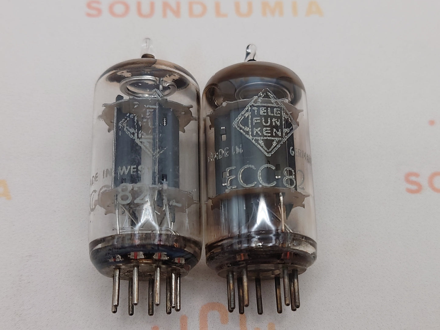 Telefunken ECC82 12AU7 Plaques lisses Berlin
