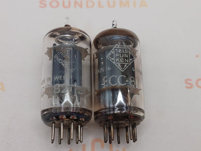 Telefunken ECC82 12AU7 Plaques lisses Berlin