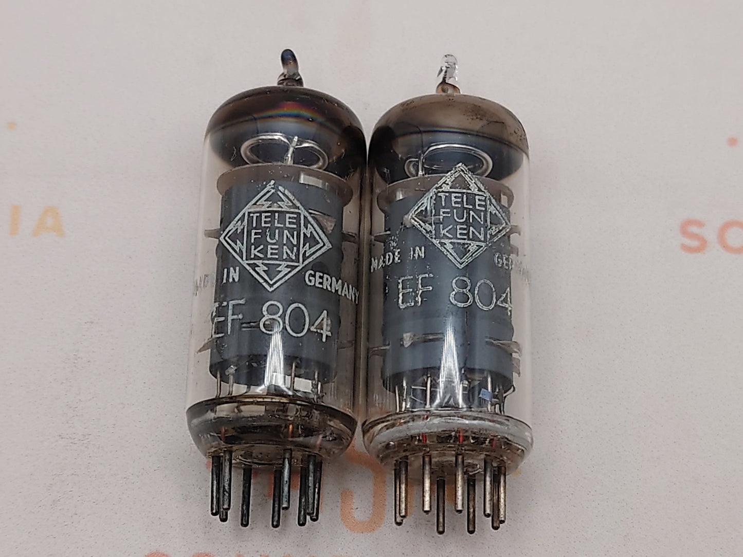 Telefunken EF804 Gray Plates O-getter ◇ Bottom
