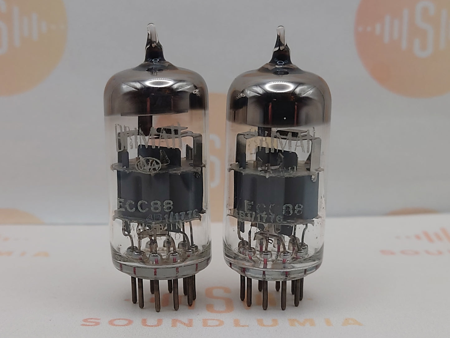 Brimar ECC88 6DJ8 O-getter Matched Pair BVA - Rochester 1961 - Near NOS