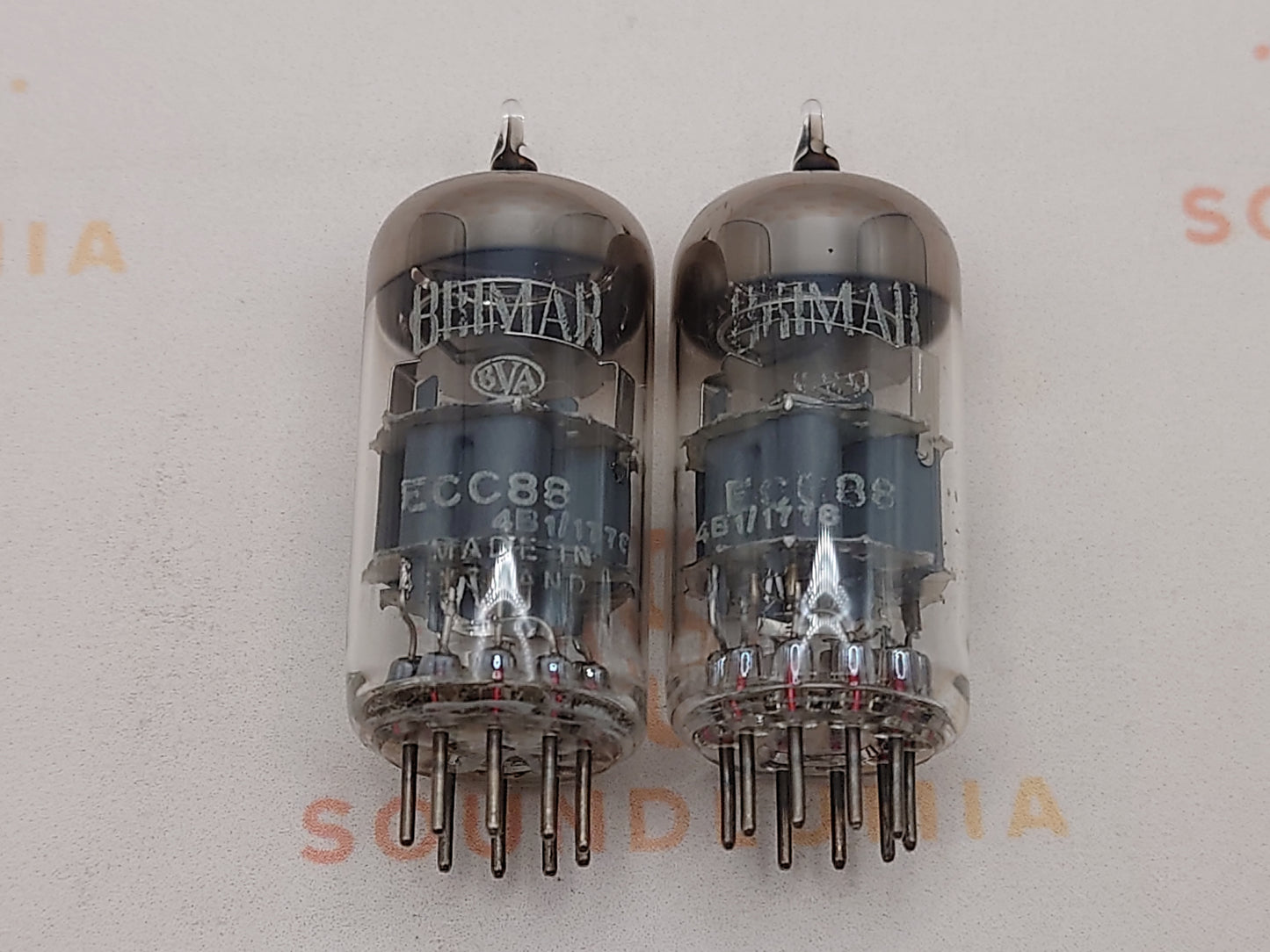Brimar ECC88 6DJ8 O-getter Matched Pair BVA - Rochester 1961 - Near NOS