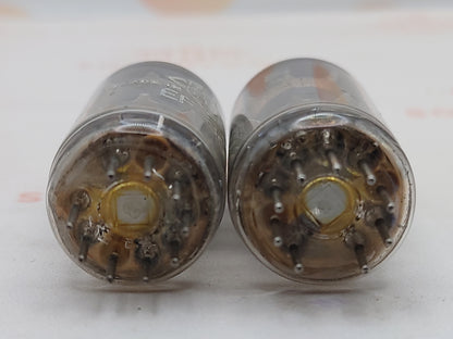 Telefunken EF86 Plaques grises O-getter Paire appariée ◇ Bas - Étiquette Valvo - NOS