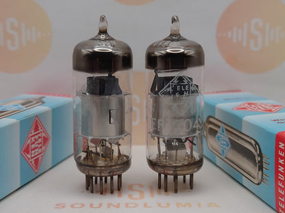 Telefunken EF804 Plaques Argentées O-getter Diamant Fond - Ulm