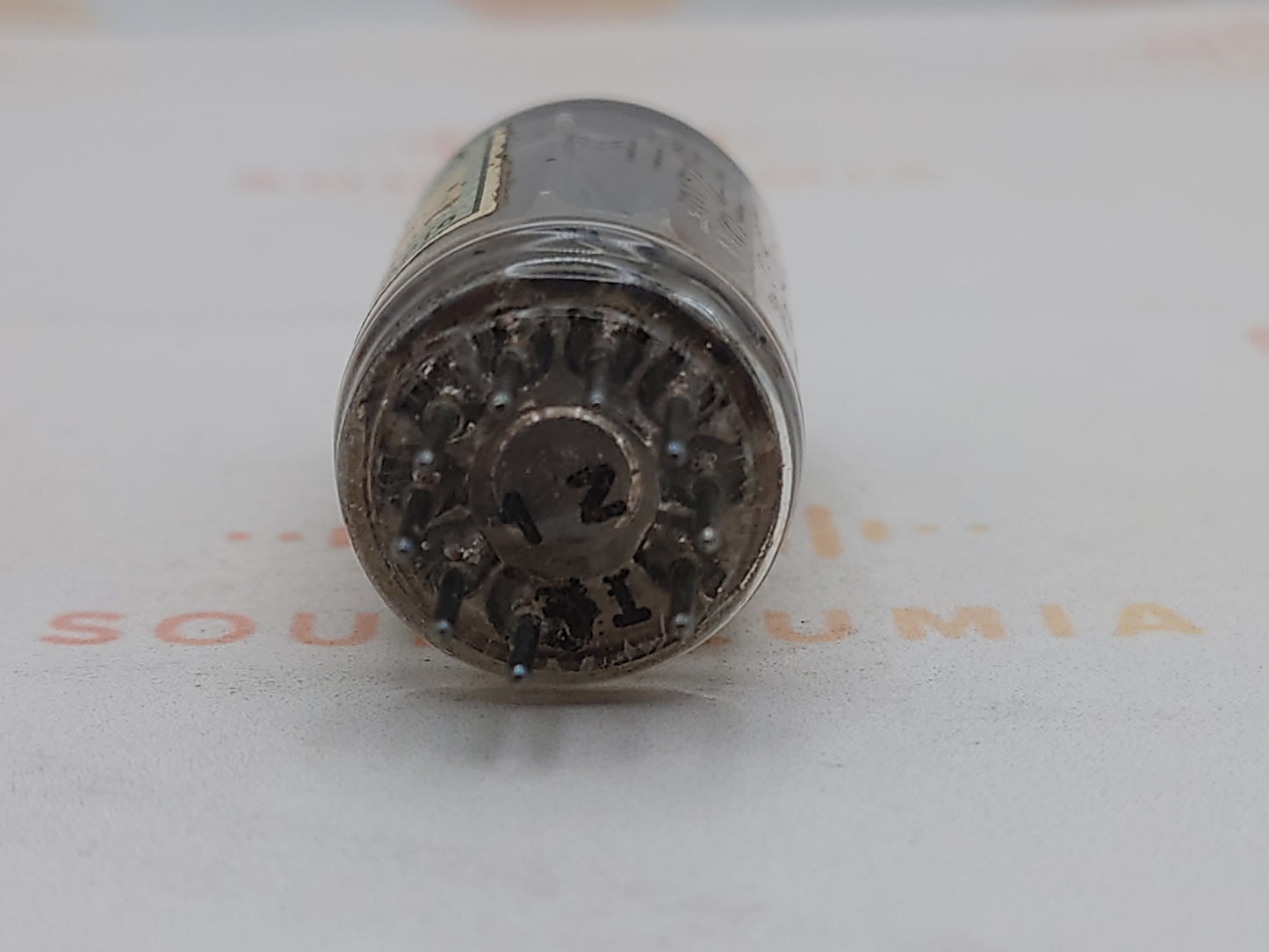 1x Philips Monza ECC82 12AU7 Long Plates Square Getter - Monza 1955 - Near NOS
