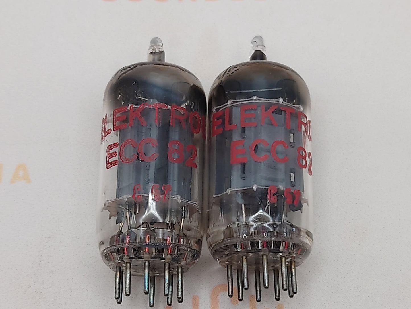 西门子 ECC82 12AU7 长板方形吸气剂 - 慕尼黑