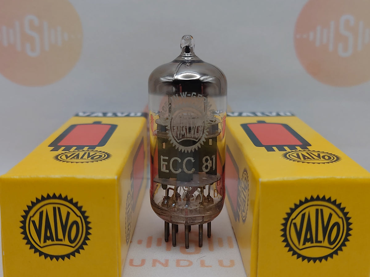 Valvo ECC81 12AT7 vacuum tube with O-Getter and Short Plates, image 24