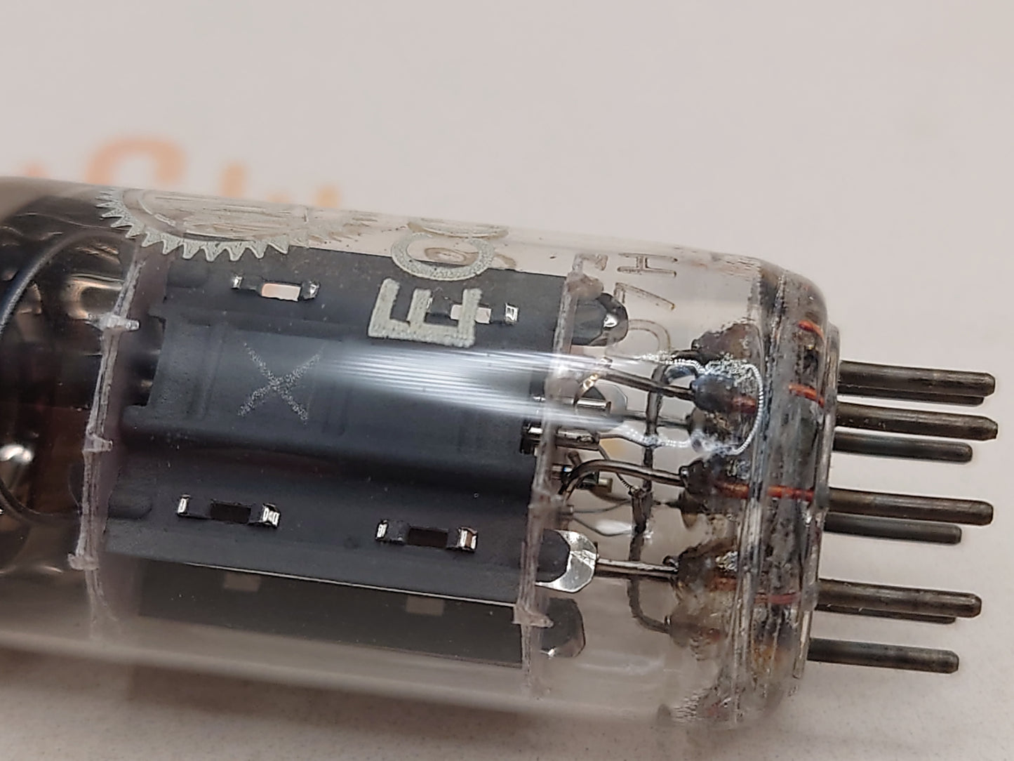 Valvo ECC82 12AU7 vacuum tube with O-Getter and Long Plates, image 68