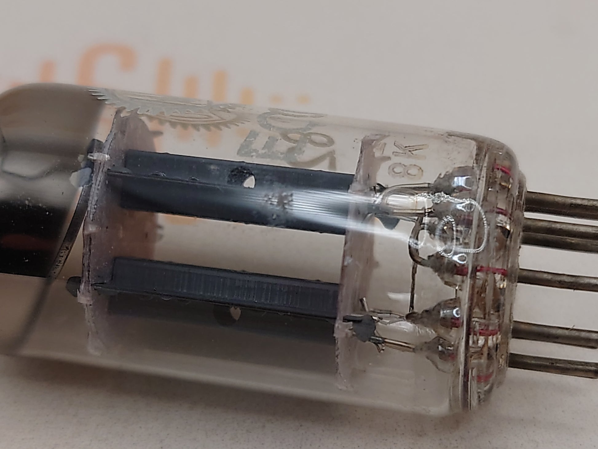 Valvo ECC82 12AU7 vacuum tube with O-Getter and Long Plates, image 75