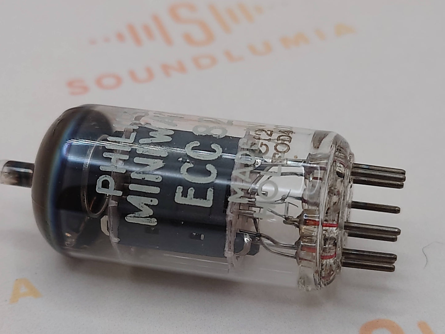 2x Philips ECC82 12AU7 Short Plates O-getter - Surenese FR 1970 - NOS